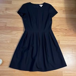 Navy Brooks Brothers pleated dress